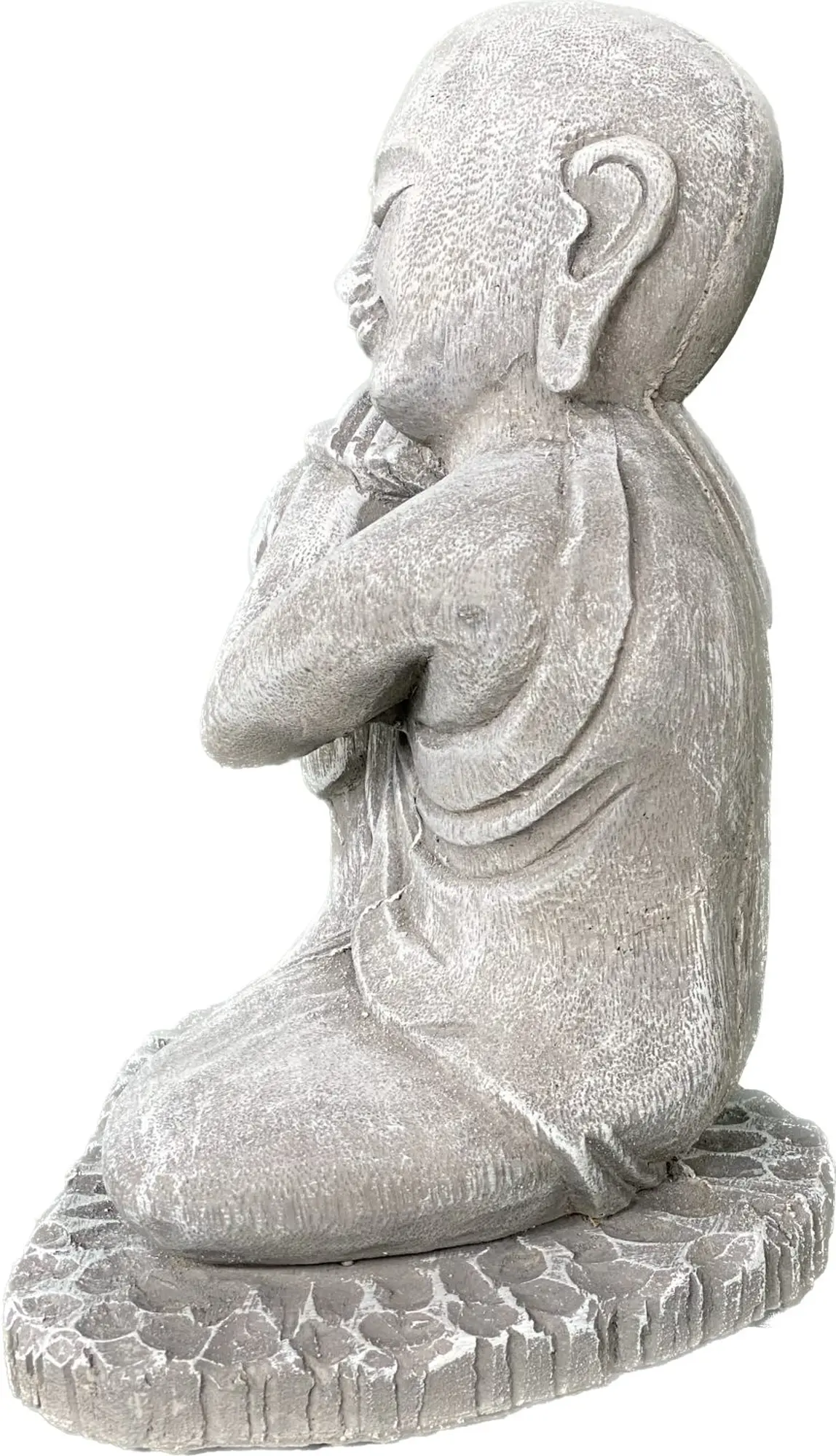  Product image 6 of the product “Amal - Buddha relax - left knee up. 24cm H | cast stone ”